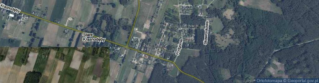 Zdjęcie satelitarne Jastrzębia ul.